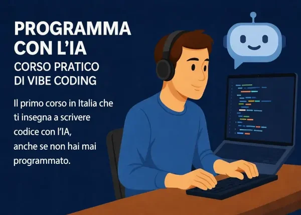 Programma con l’IA: Corso pratico di Vibe Coding – Andrea Zamuner Cervi - copertina corso