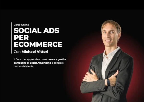 Social Ads per Ecommerce – Ecommerce School - copertina corso