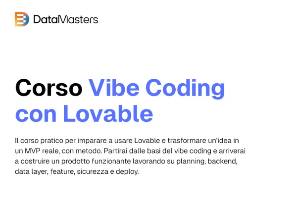 Corso Vibe Coding con Lovable – Data Masters