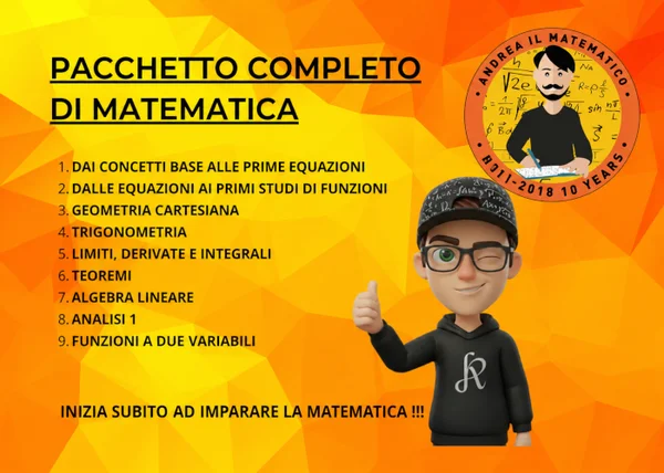 Pacchetto Completo di Matematica – Andrea il Matematico - copertina corso