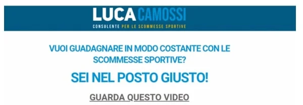 Scommettitore Vincente di Luca Camossi - copertina corso